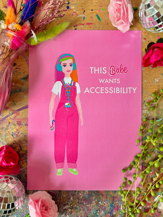 Autistic Babe Print