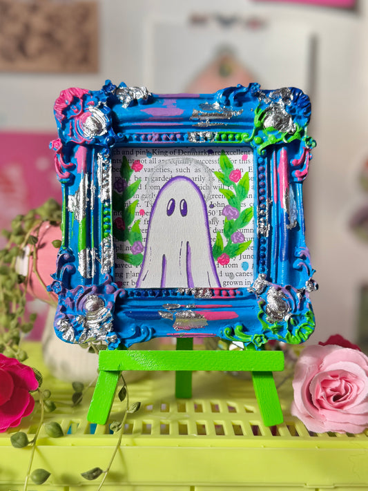 Silver Moon Wreath - Ghost Frame
