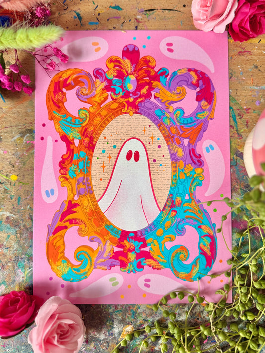 Rainbow Ghost Frame Print