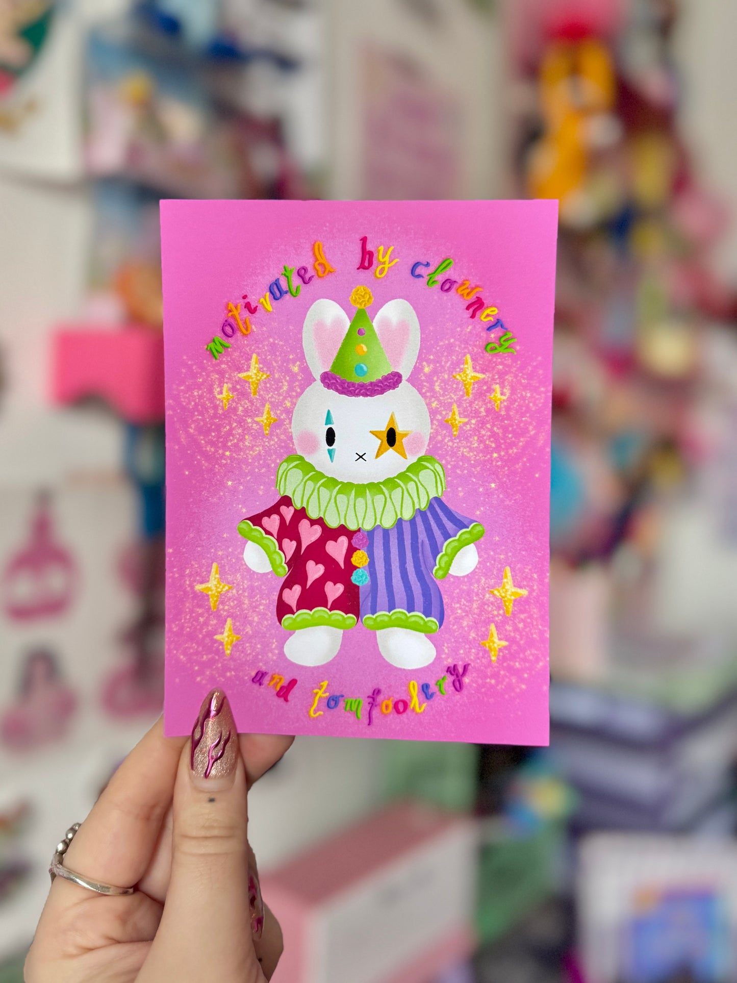 Clown Miffy - A6 Postcard