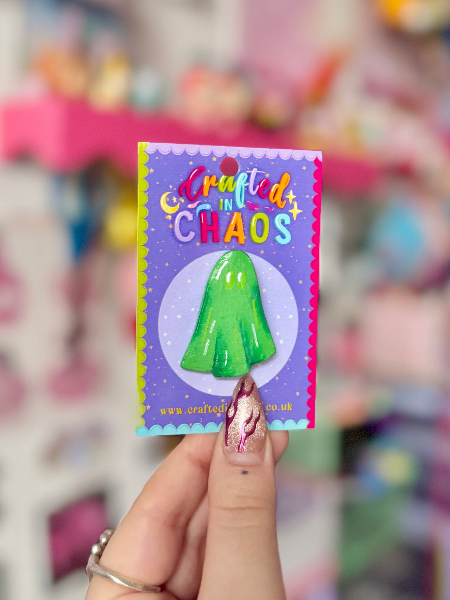 Green Ghost - Clay Pin