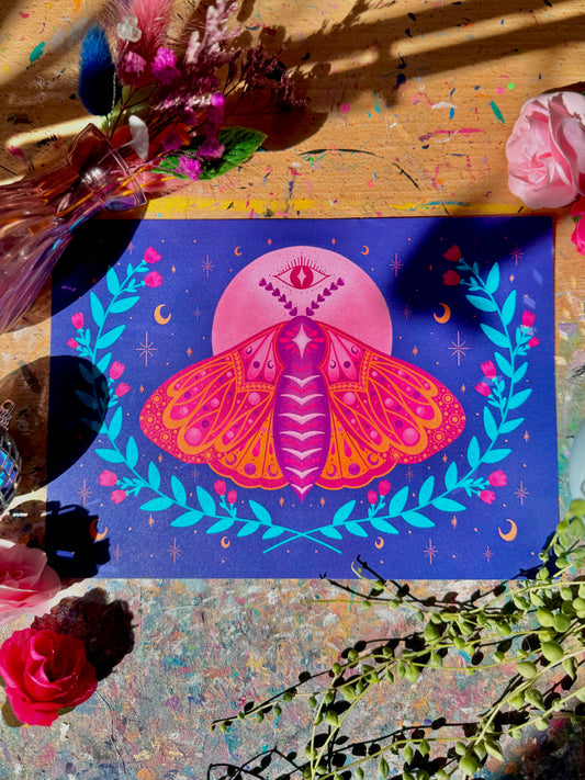 Moon Moth Print