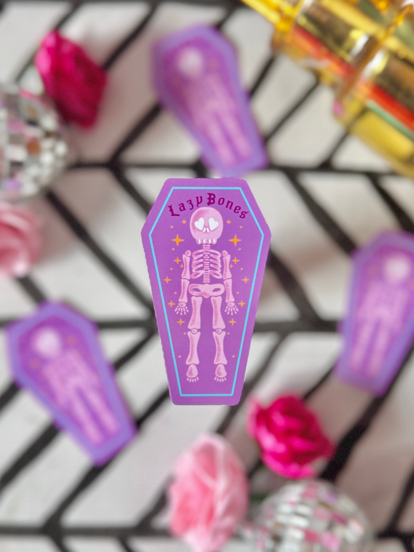 Lazy Bones Sticker