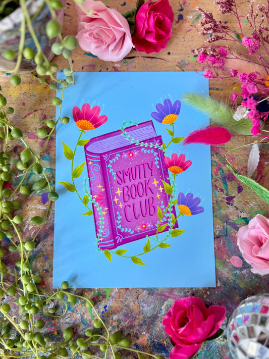Smutty Book Club - A6 Postcard