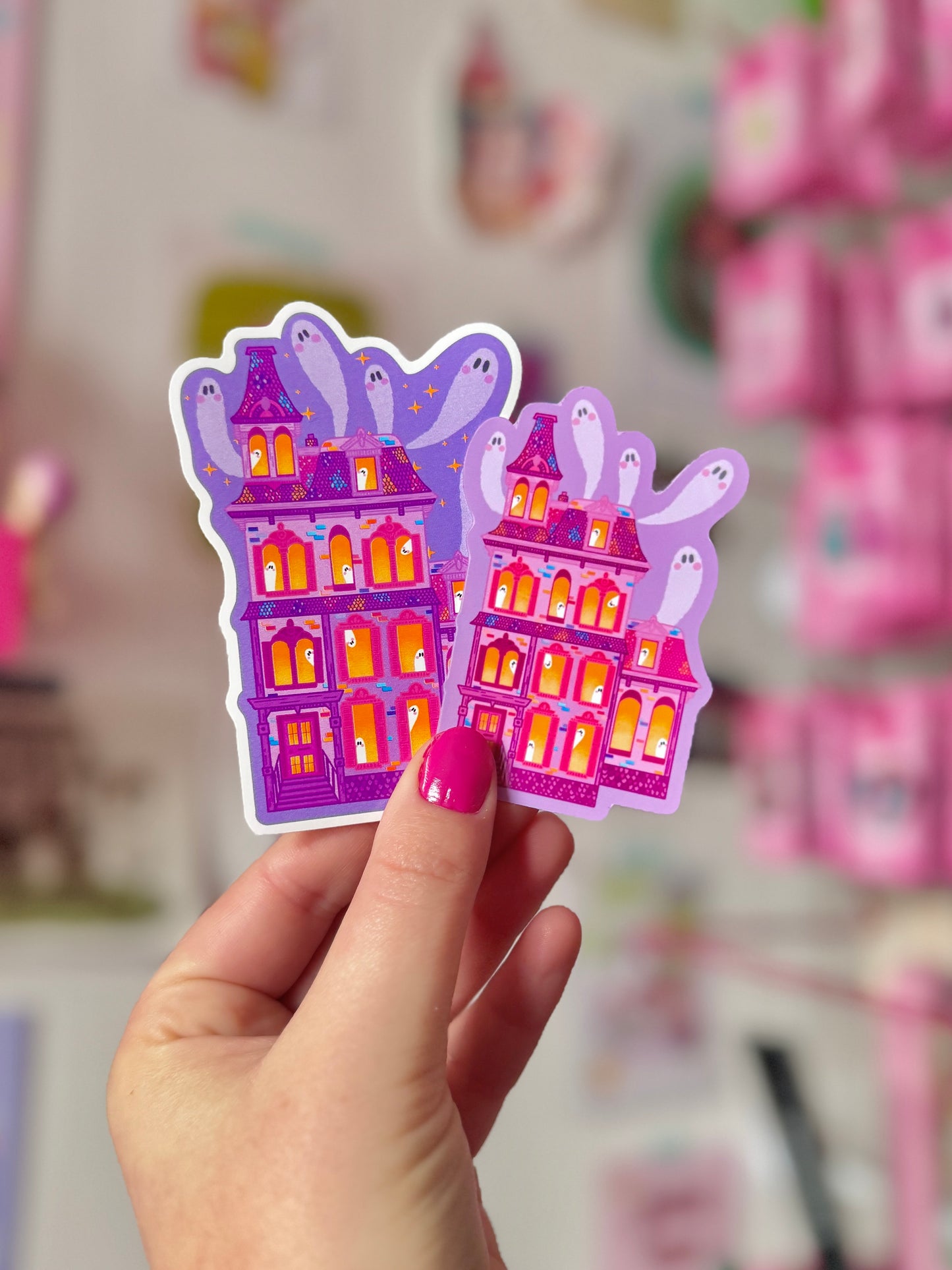 Haunted House Small Sticker