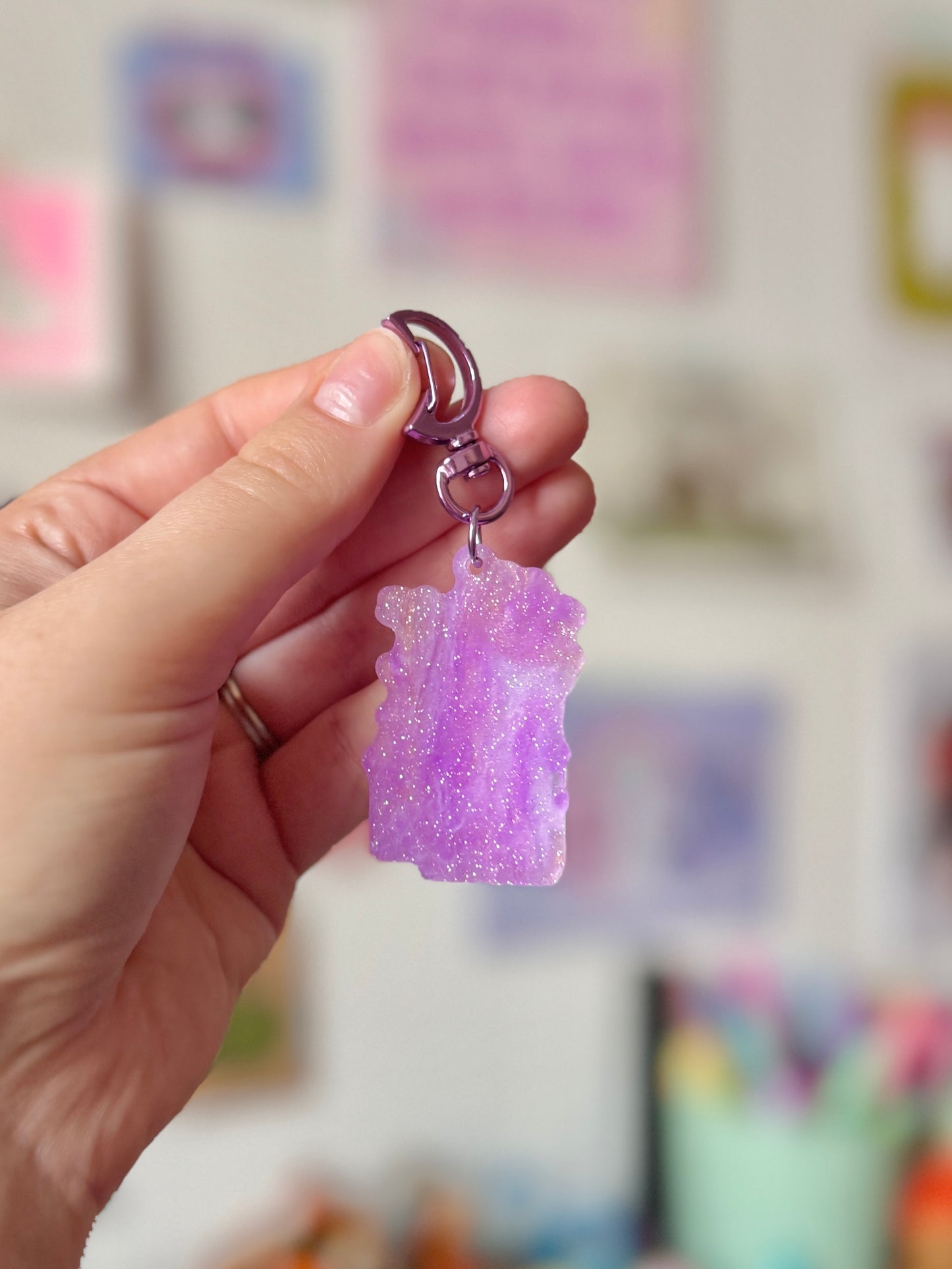 Haunted House Acrylic Keyring