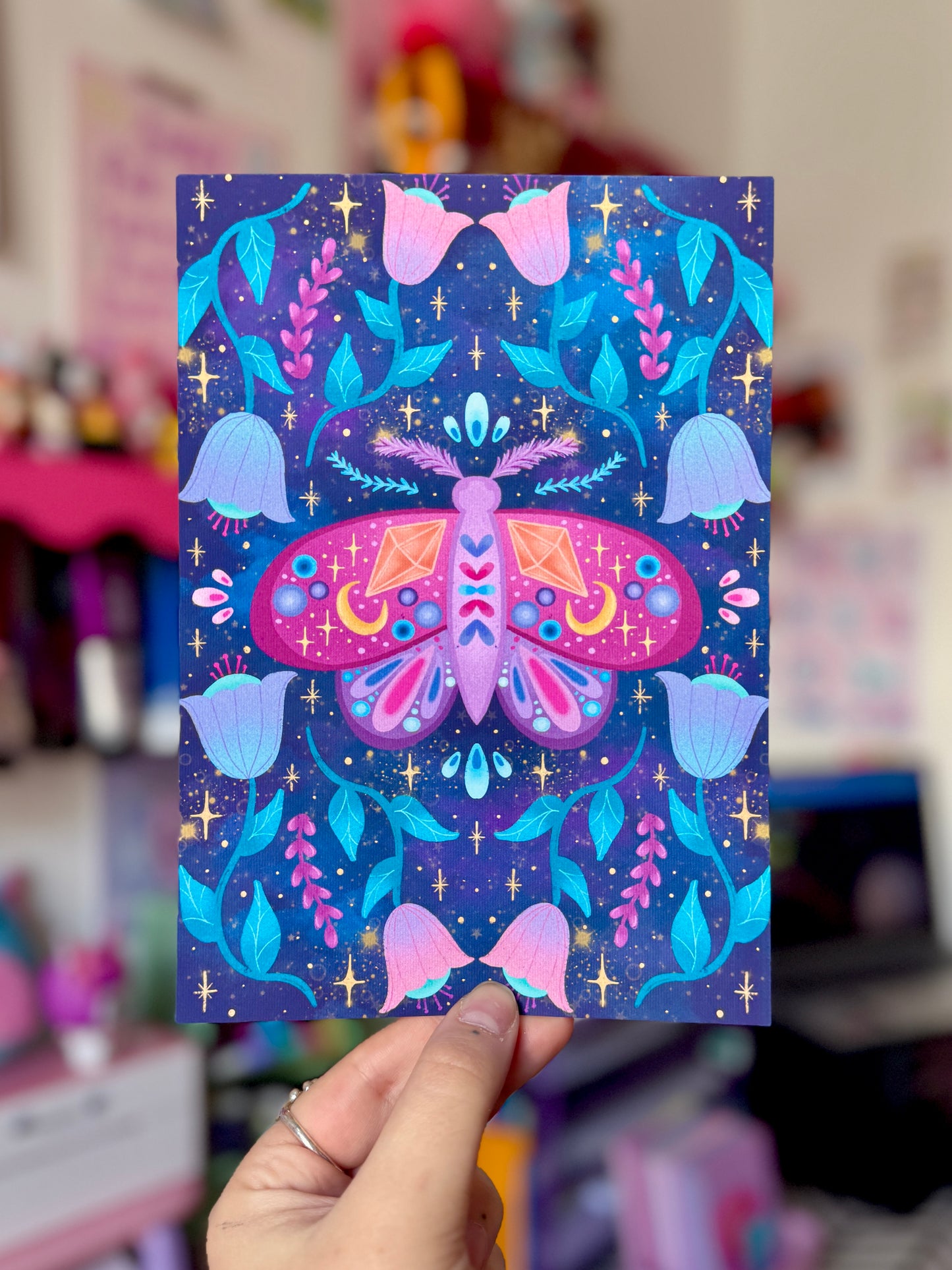 Magenta Moth - Print