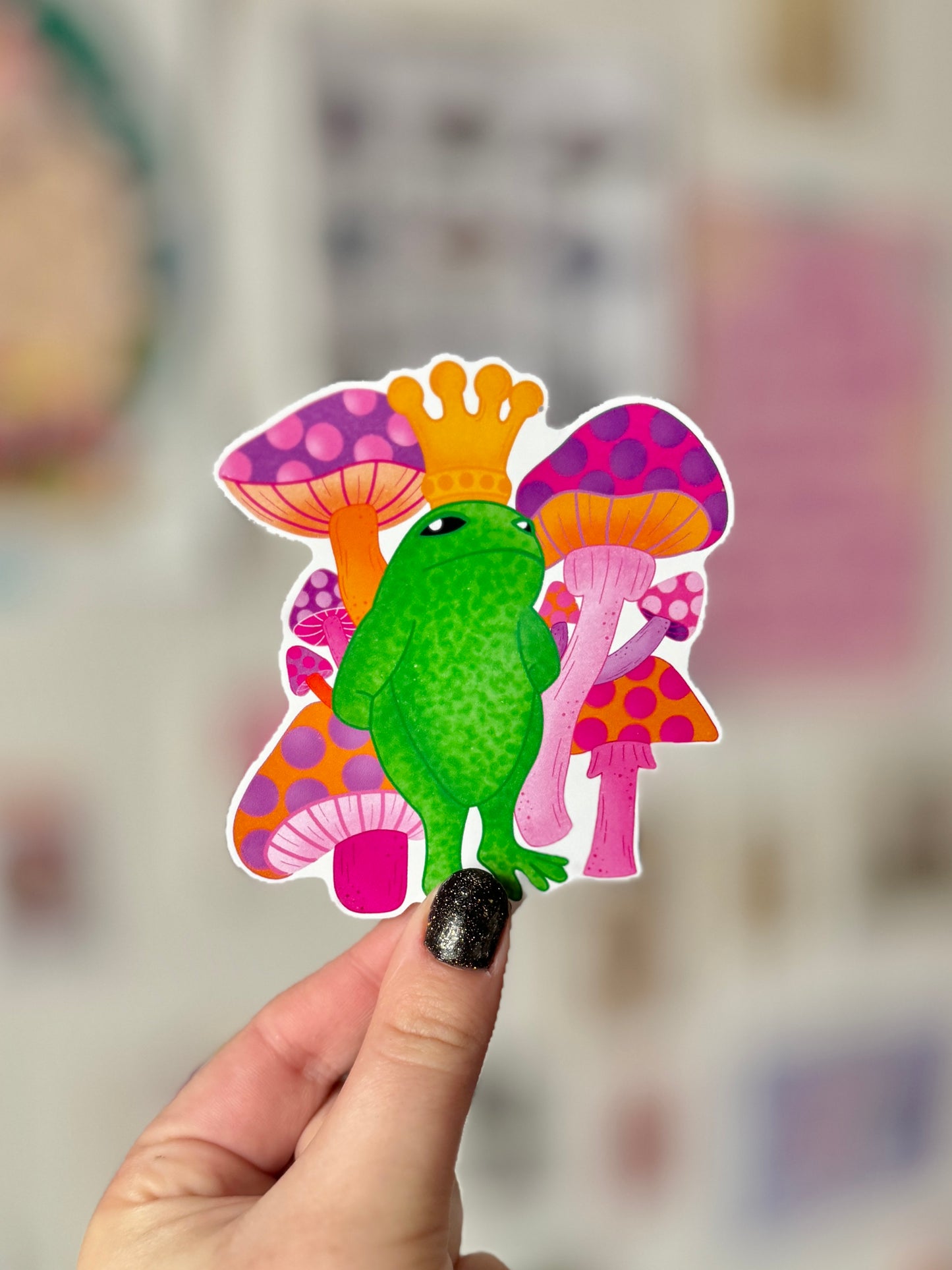 Frog King Sticker