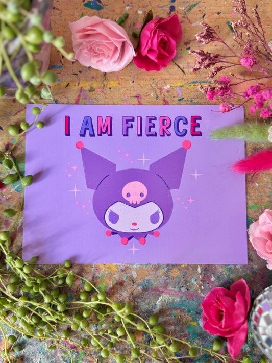 I Am Fierce - A6 Postcard