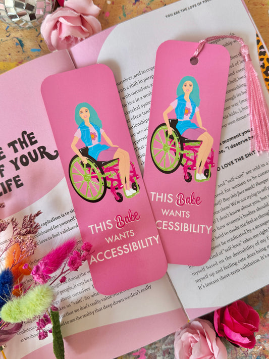 Wheelchair Babe Bookmark