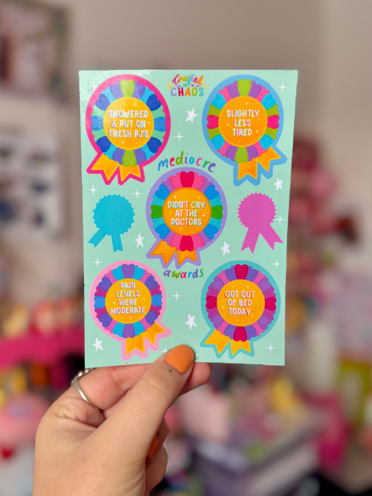 Mediocre Awards - A6 Sticker Sheet