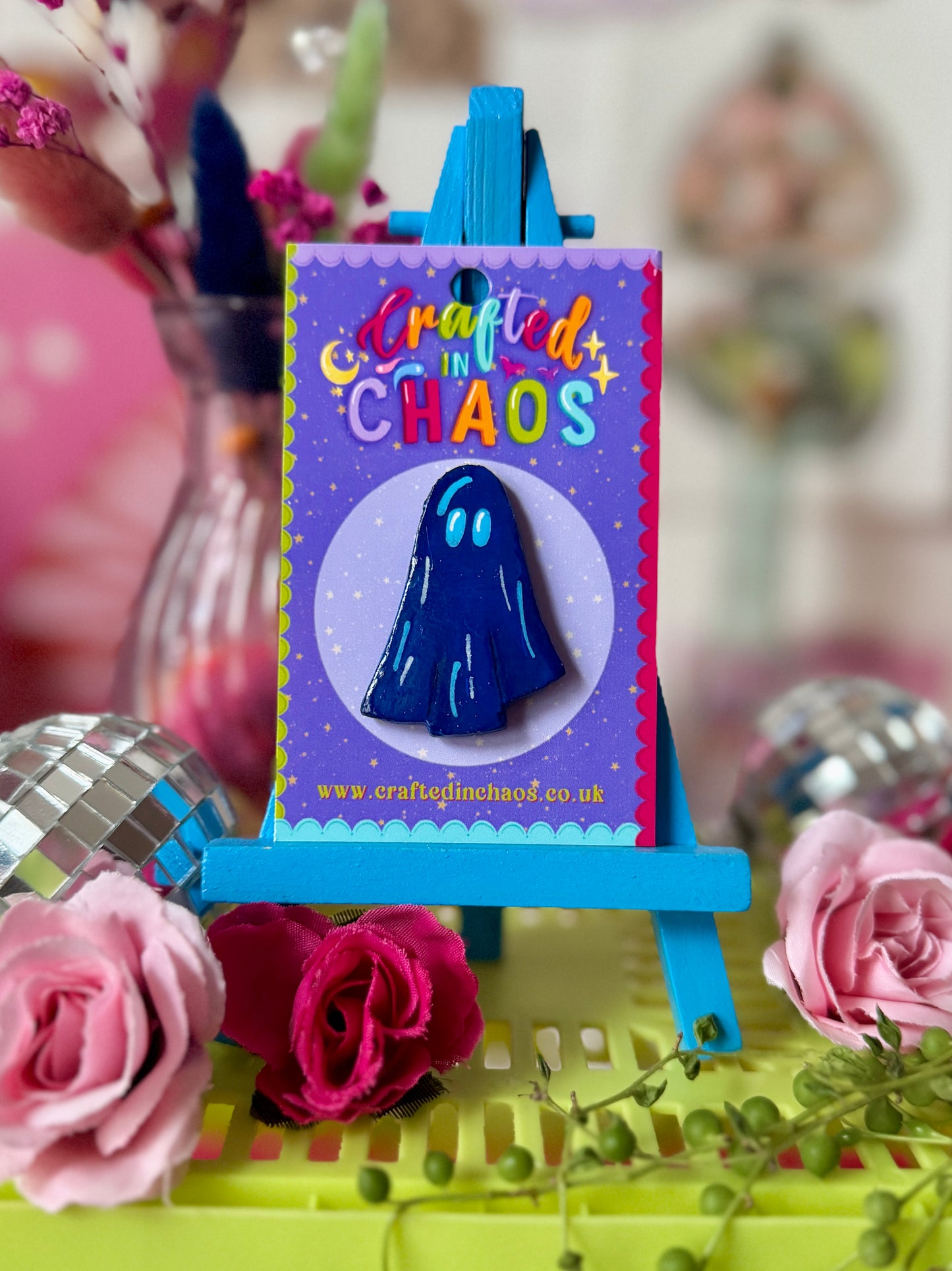 Navy Ghost - Clay Pin