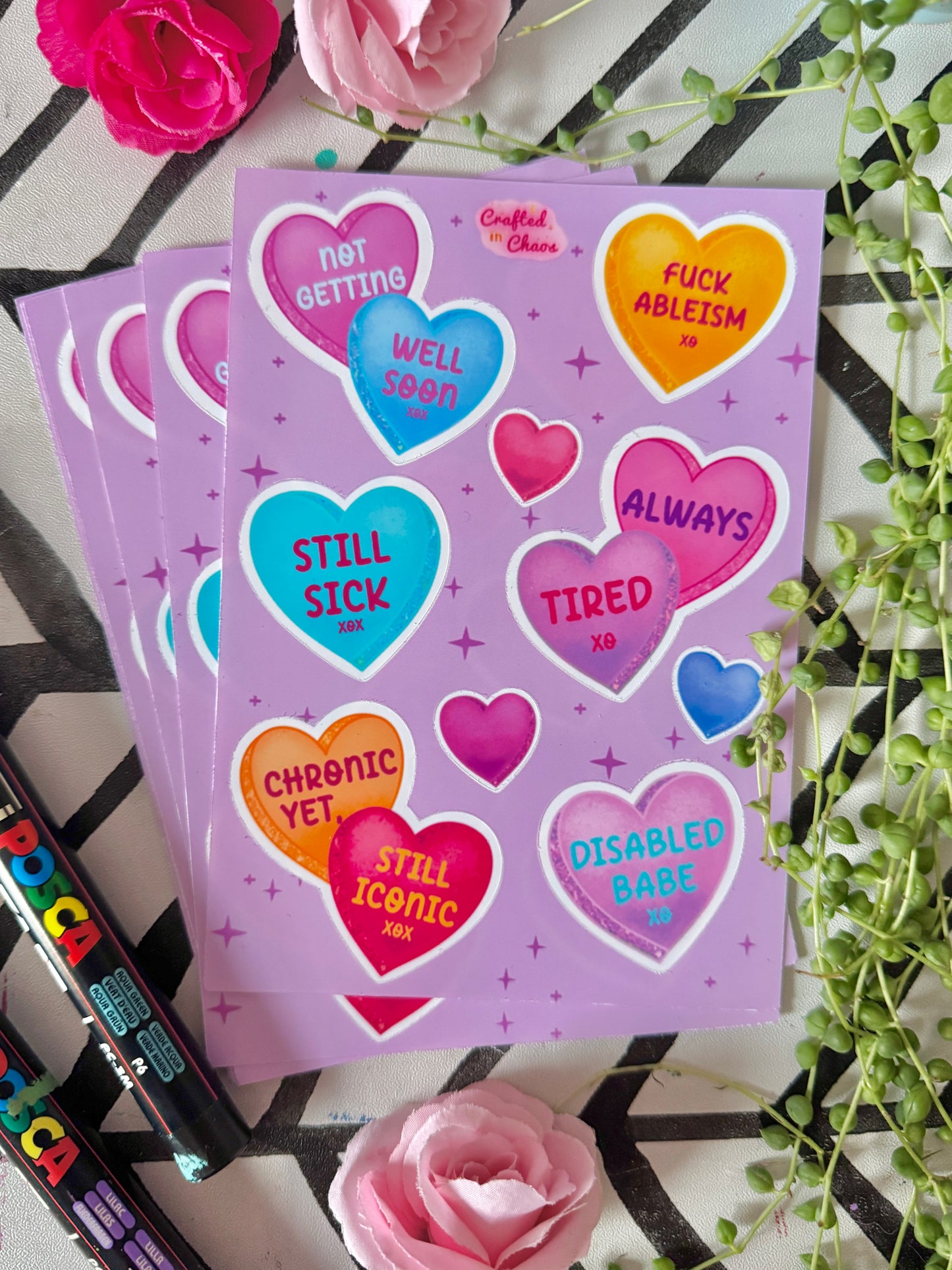 Disability Sweets Sticker Sheet
