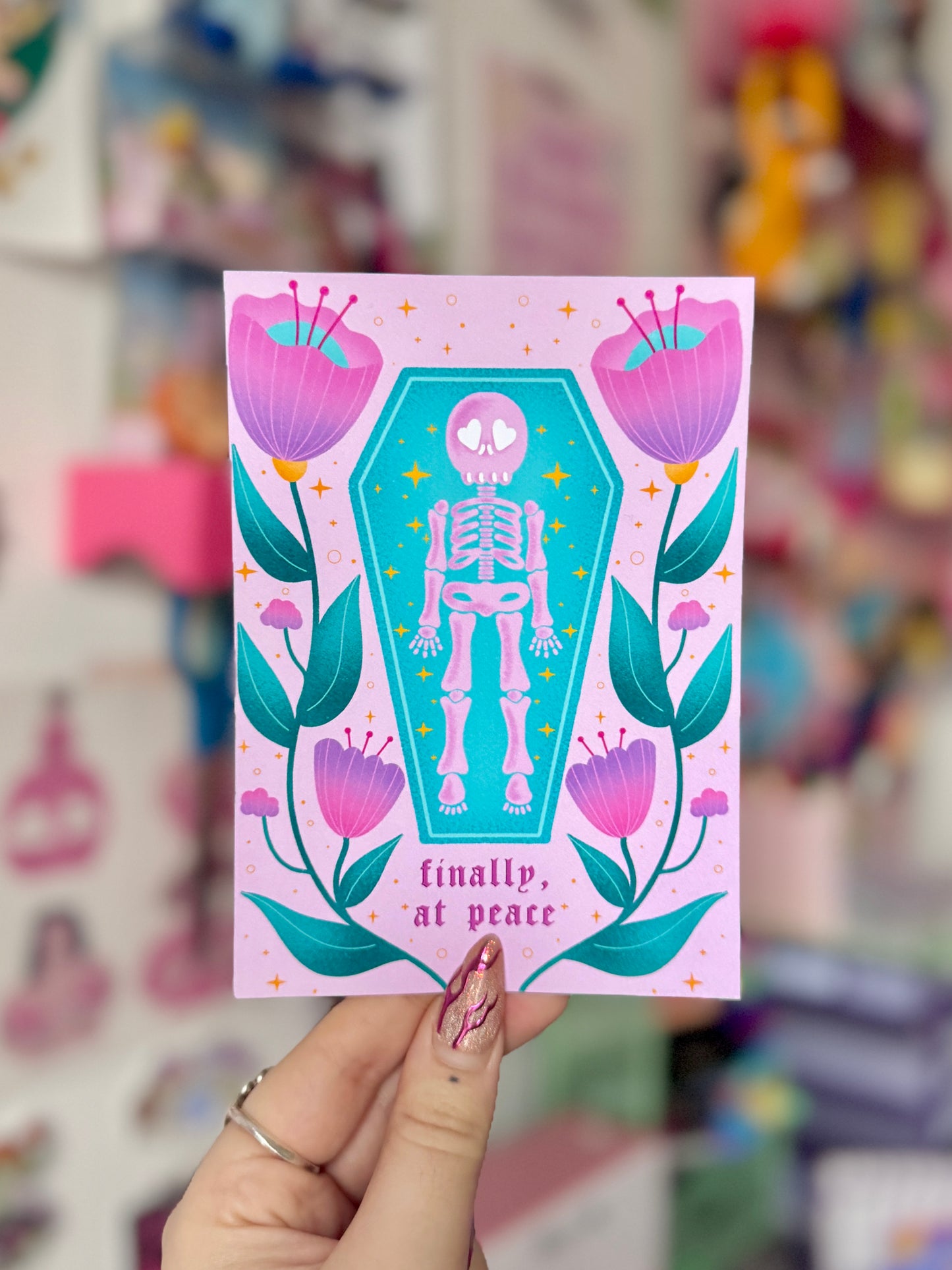 Finally At Peace - A6 Postcard