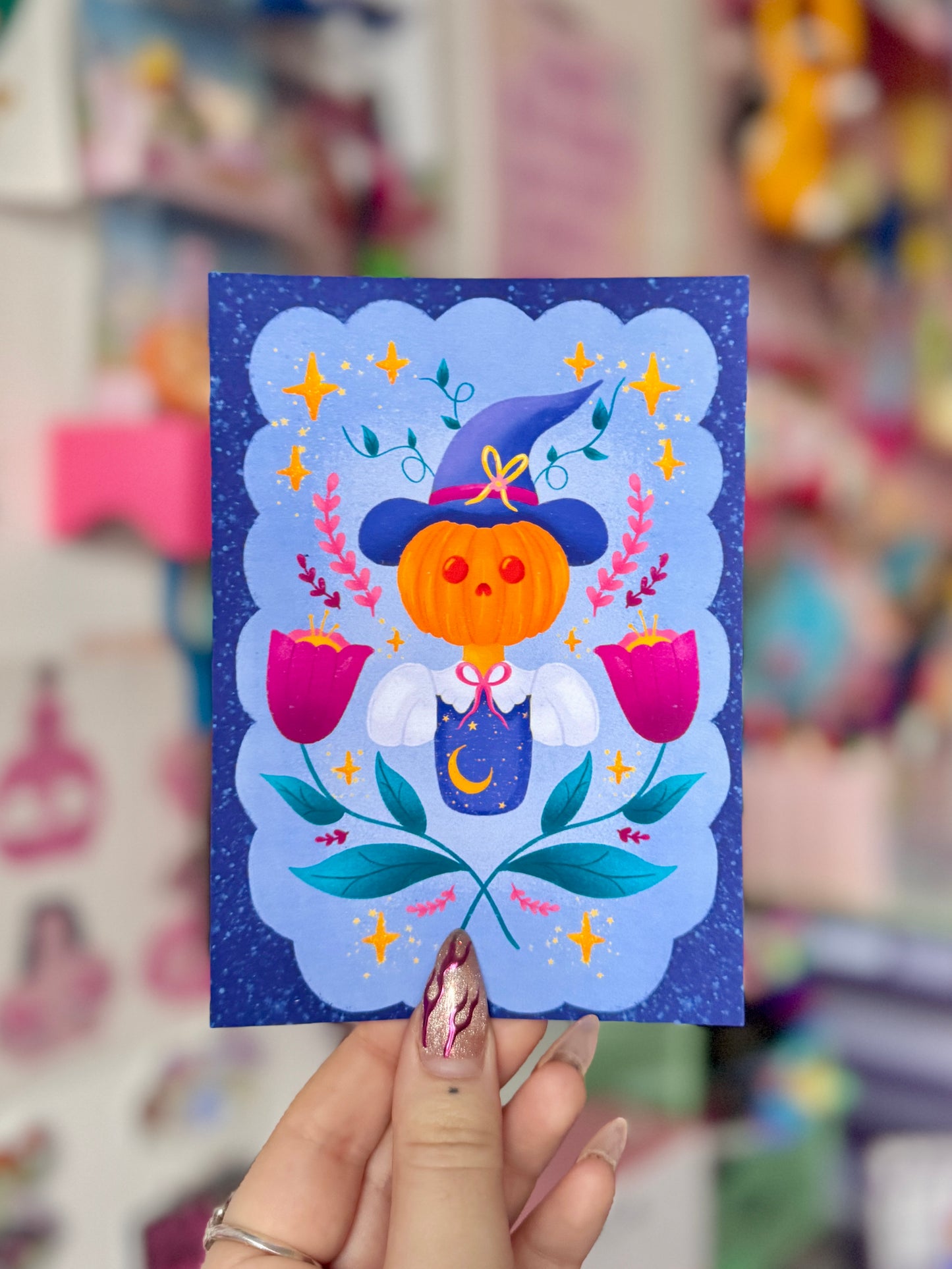 Pumpkin Queen - A6 Postcard