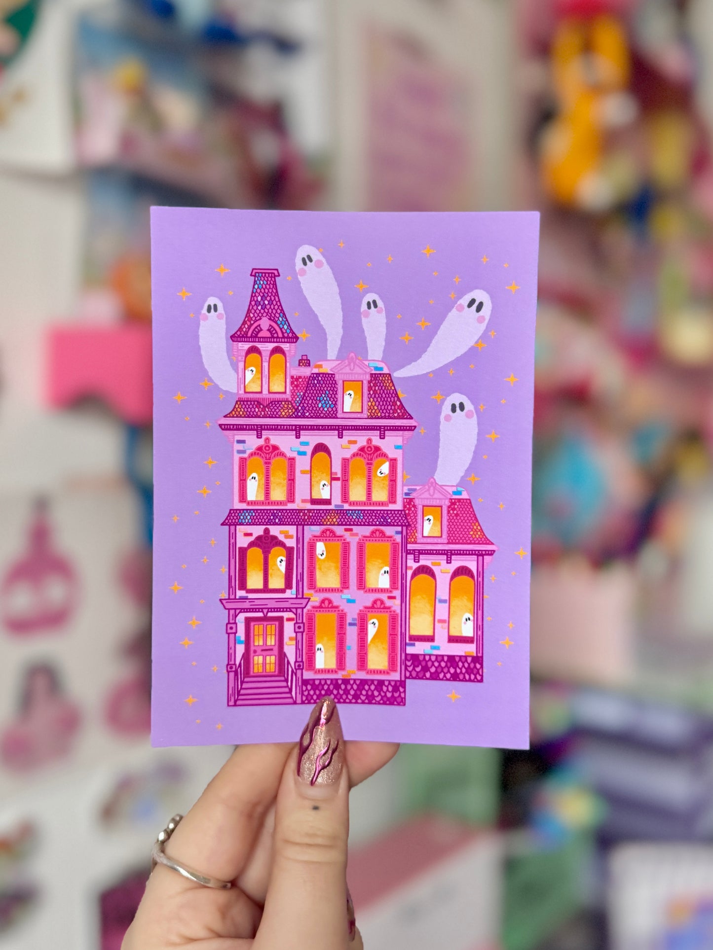 Haunted House - A6 Postcard