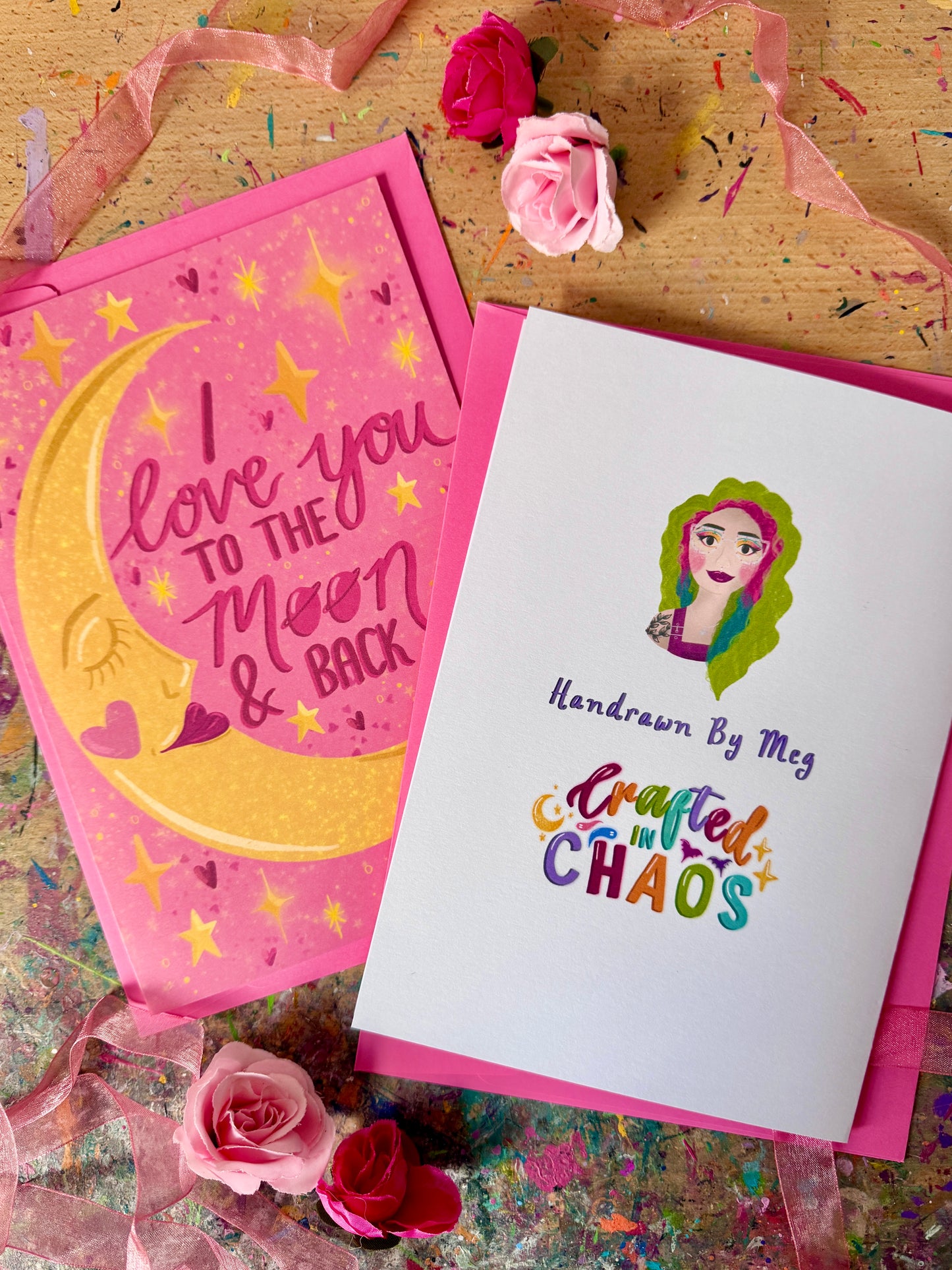 I Love You to the Moon & Back - Greetings Card