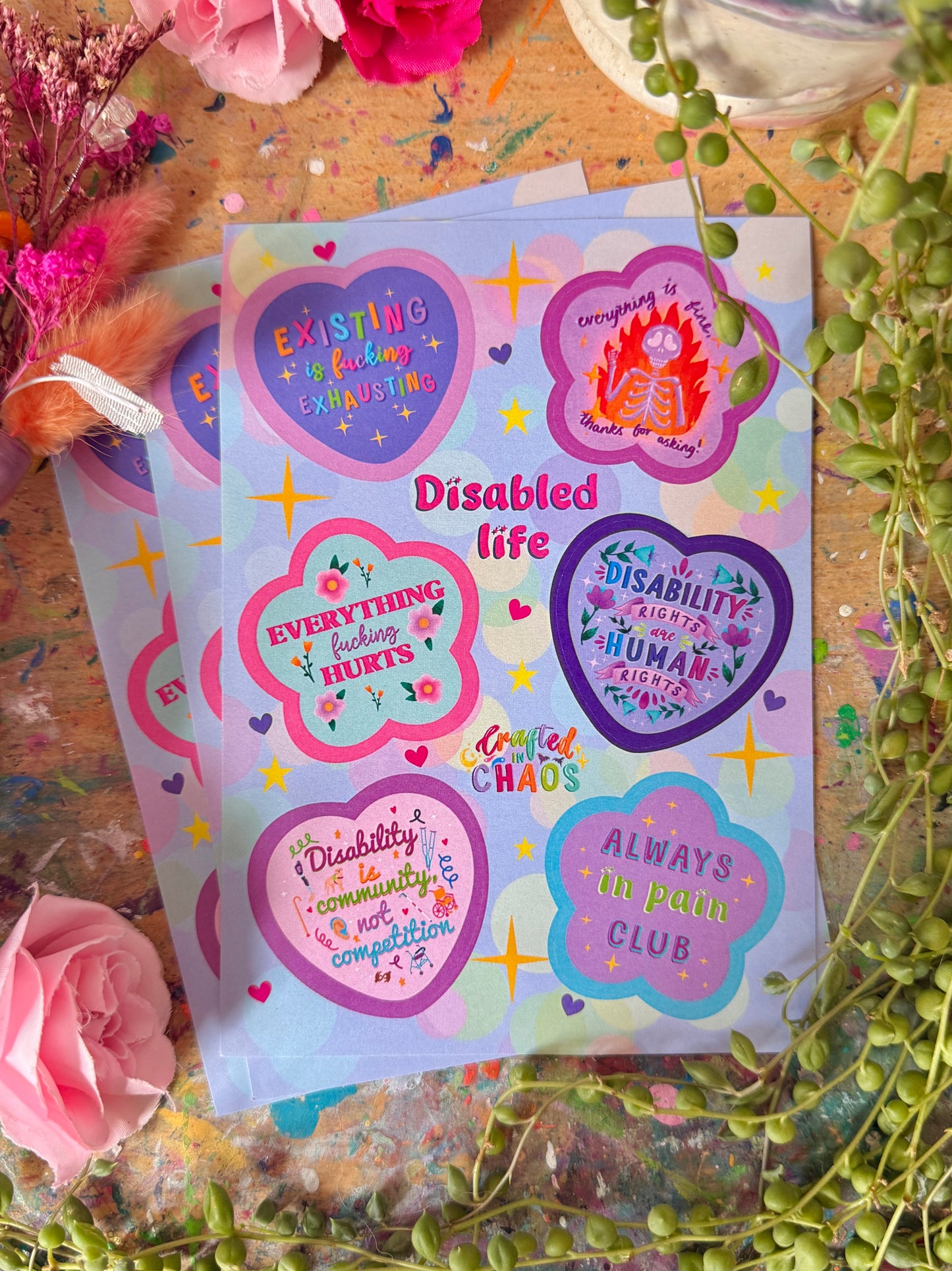 Disabled Life - A6 Sticker Sheet