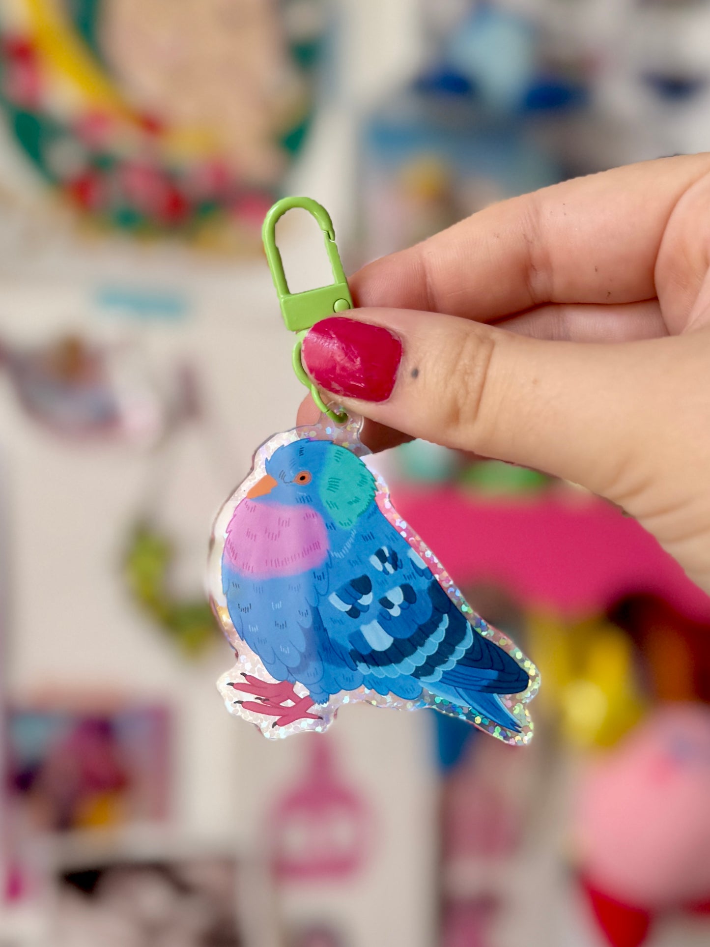 Fancy Pigeon - Acrylic Keyring
