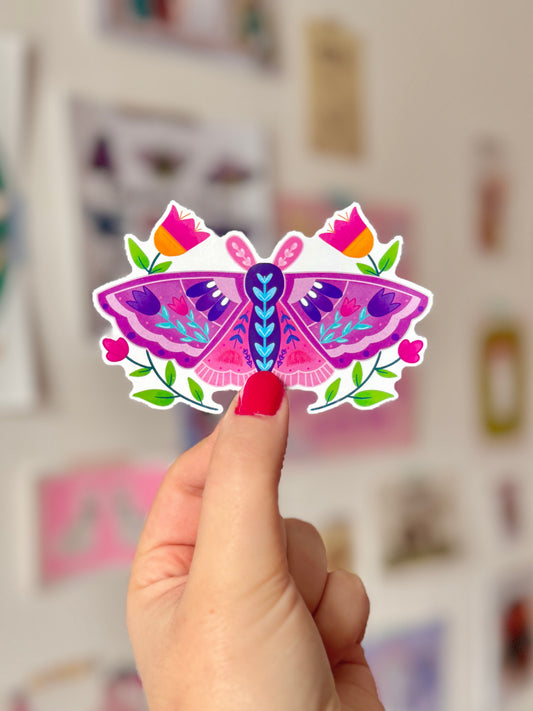Lilac Moth - Sticker