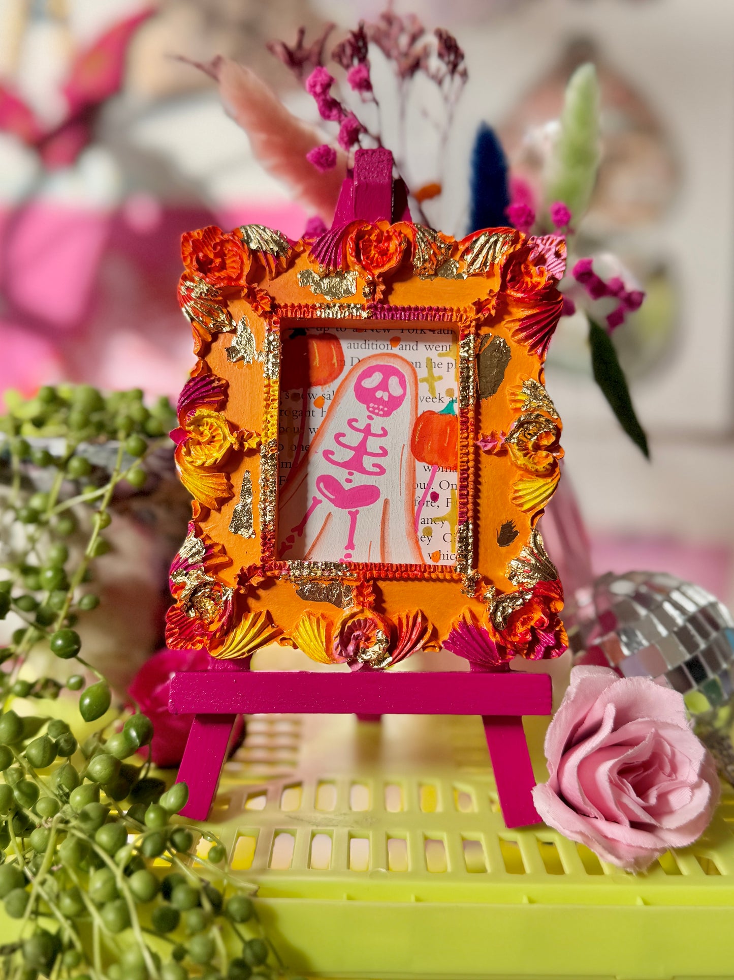 Pink Skeleton - Ghost Frame