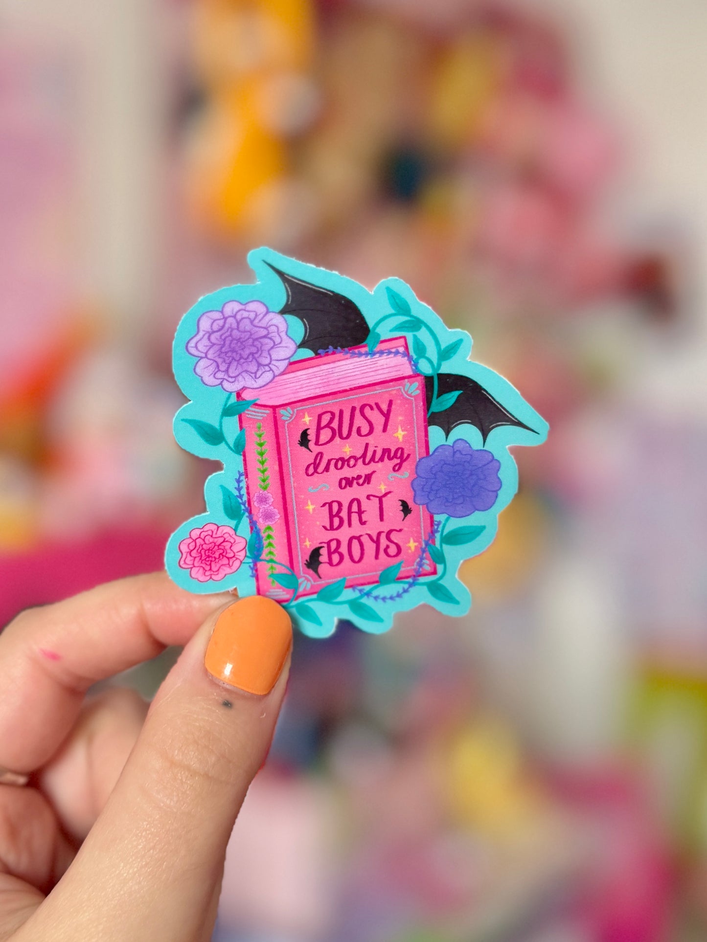 Busy Drooling over Bat Boys - Sticker