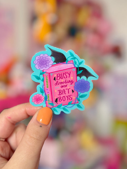 Busy Drooling over Bat Boys - Sticker