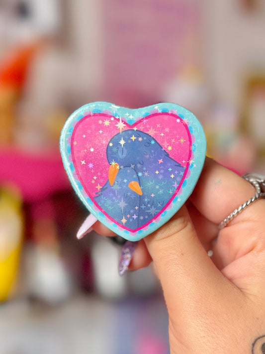 Pigeon Love - Holo Badge