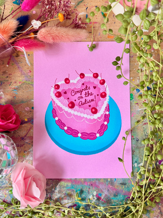 Congrats on the Autism - A6 Postcard