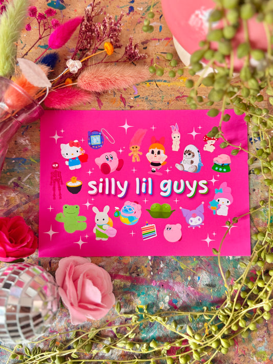 Silly Lil Guys - A6 Postcard