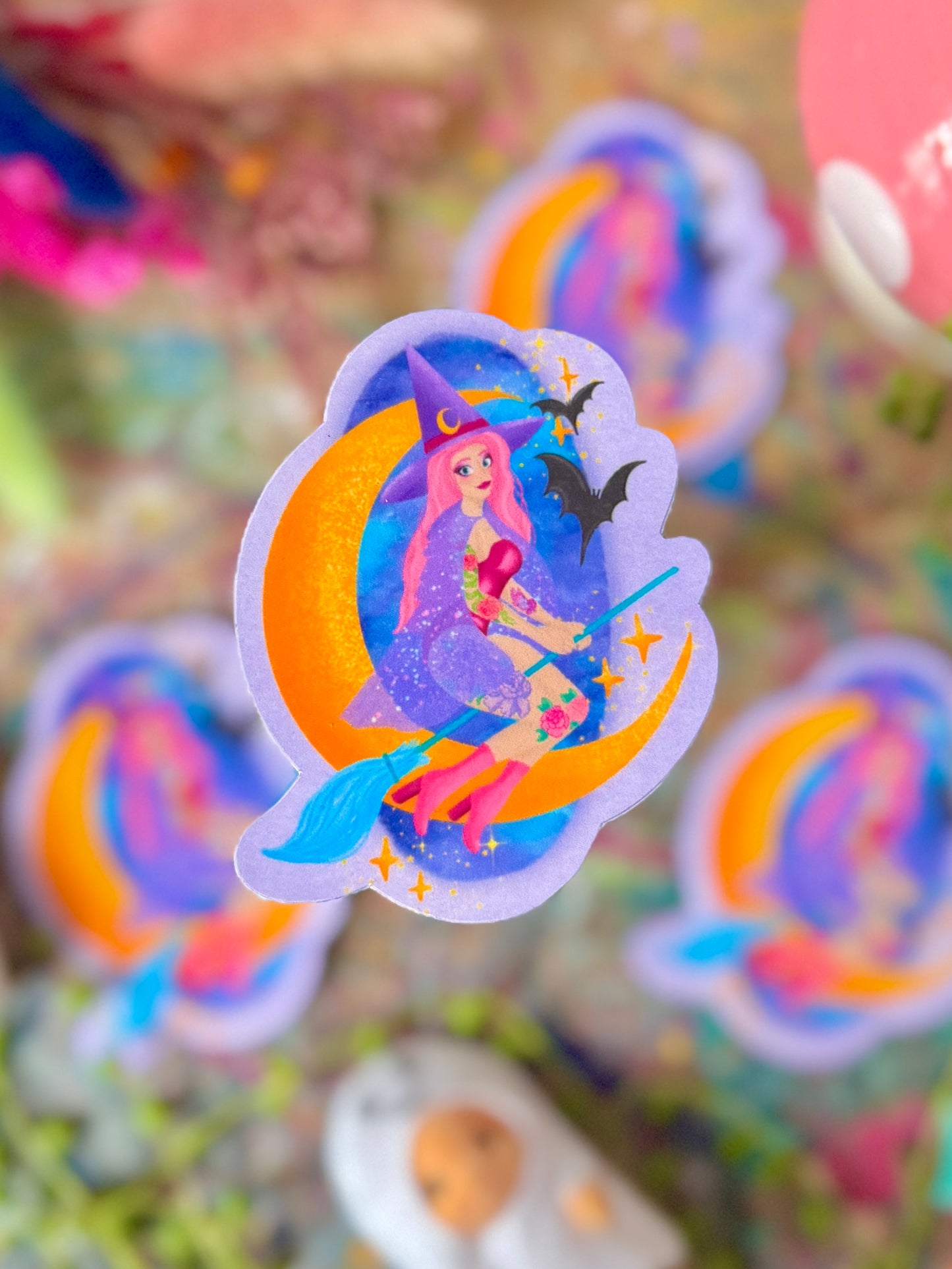 Witch in the Moonlight - Sticker