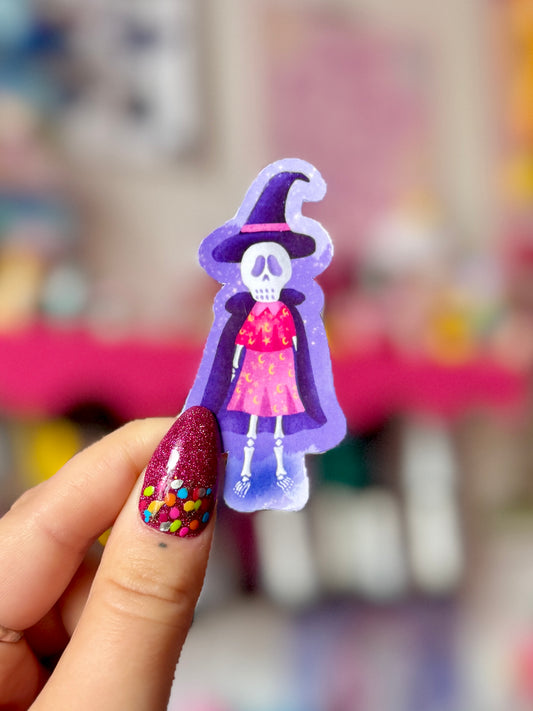 Skeleton Trick or Treater - Sticker