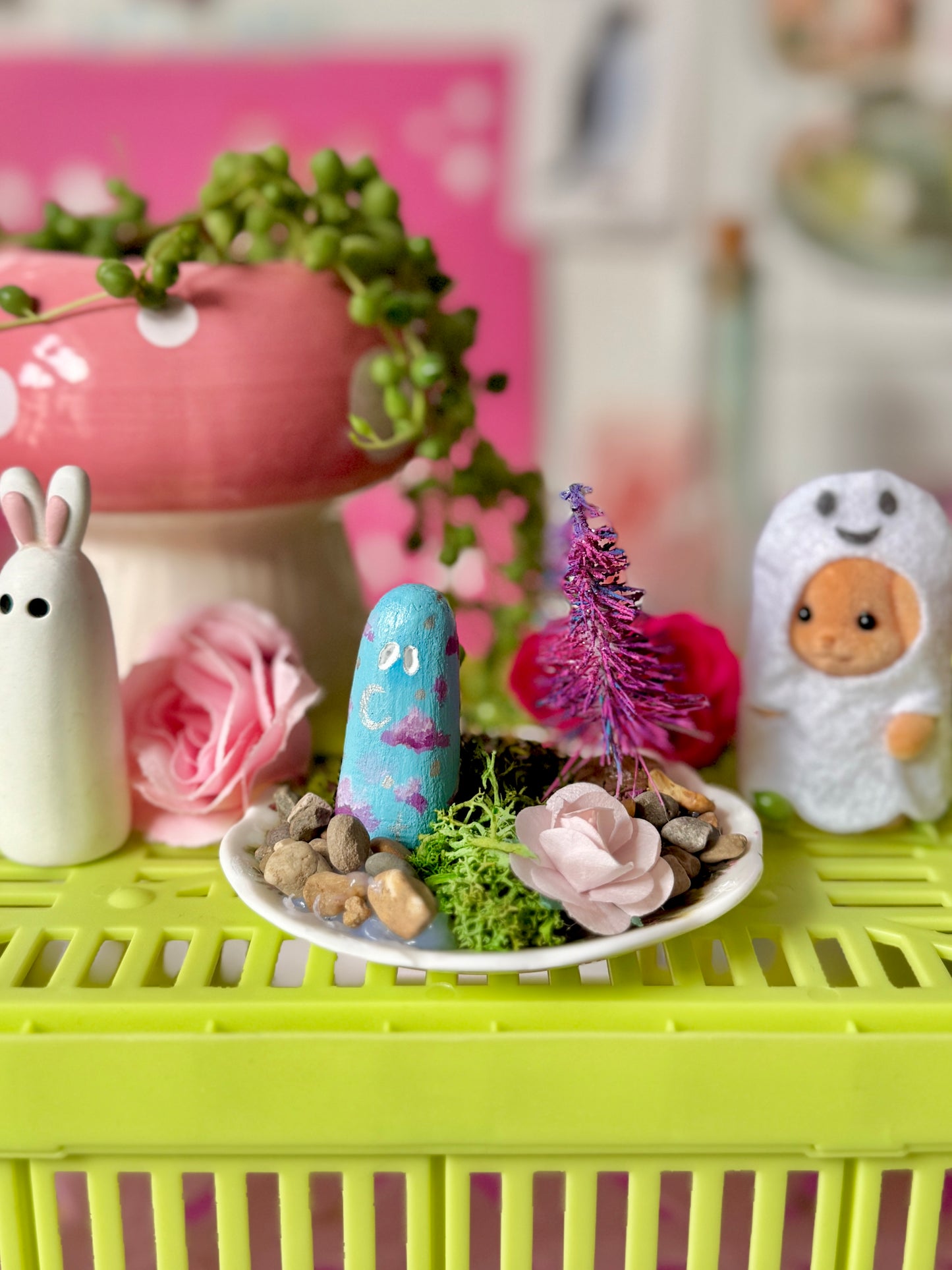 Tiny Clay Ghost Plate