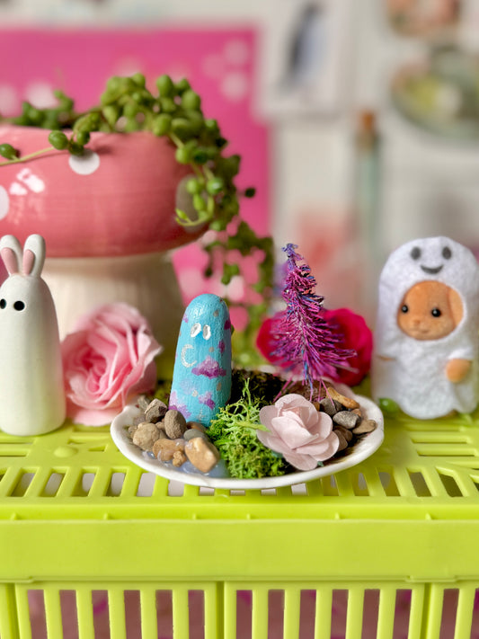 Tiny Clay Ghost Plate