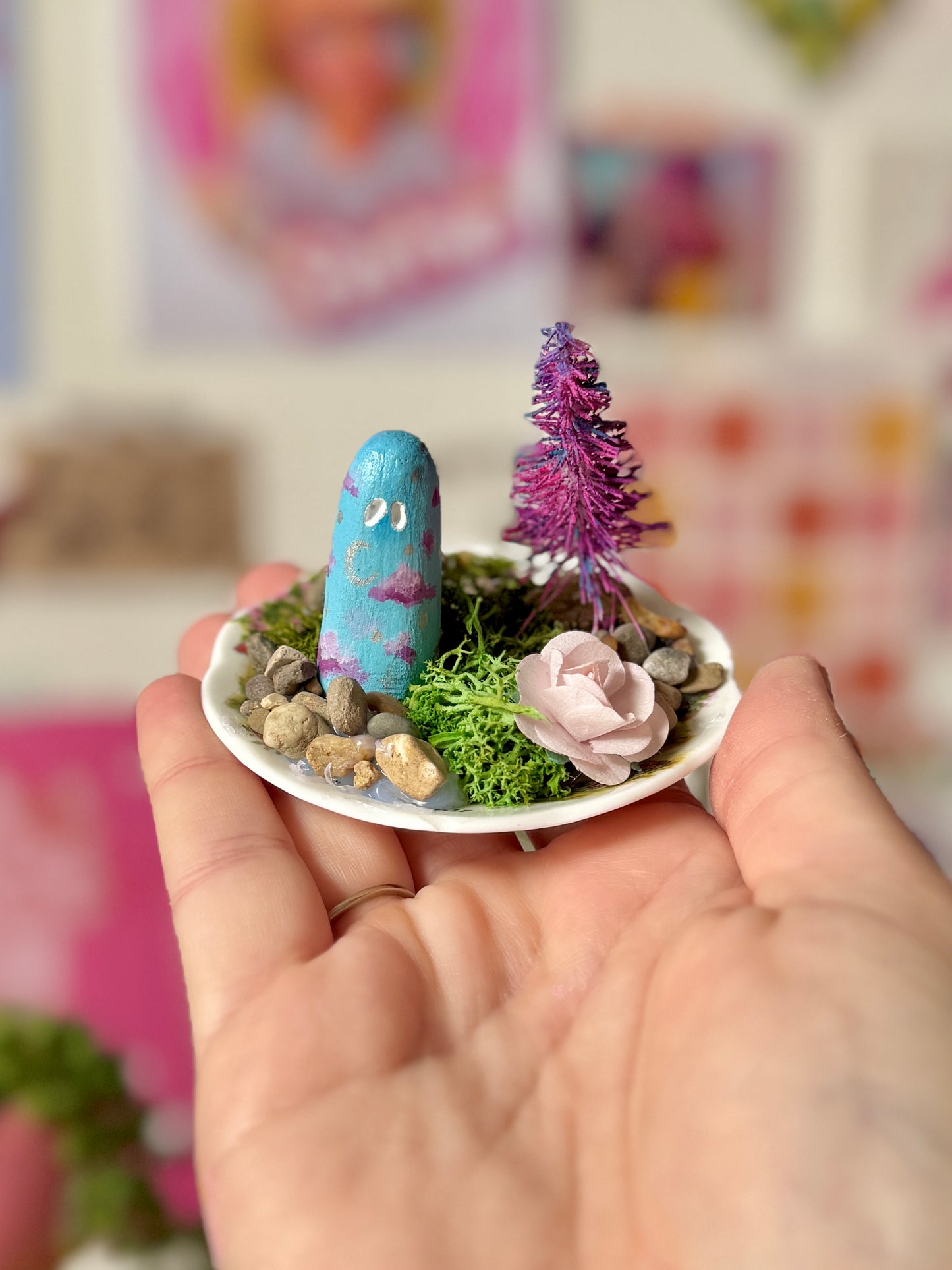 Tiny Clay Ghost Plate