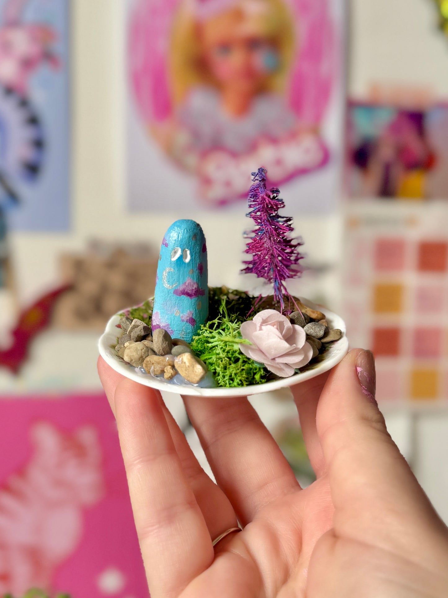 Tiny Clay Ghost Plate