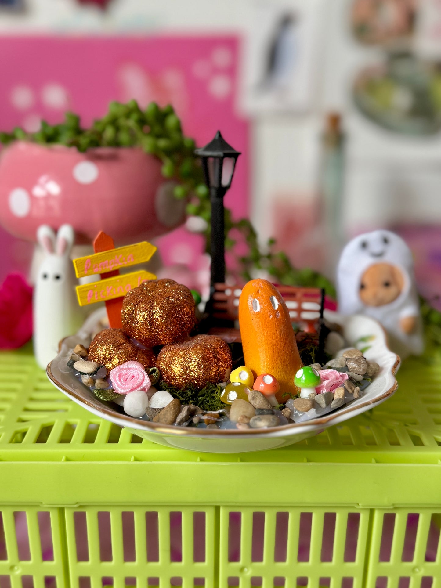 Large Clay Ghost Plate