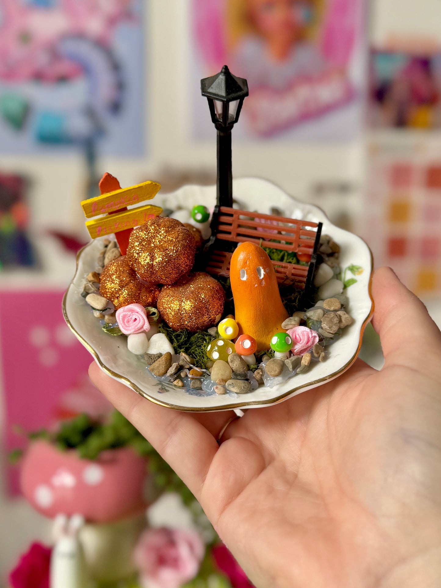 Large Clay Ghost Plate