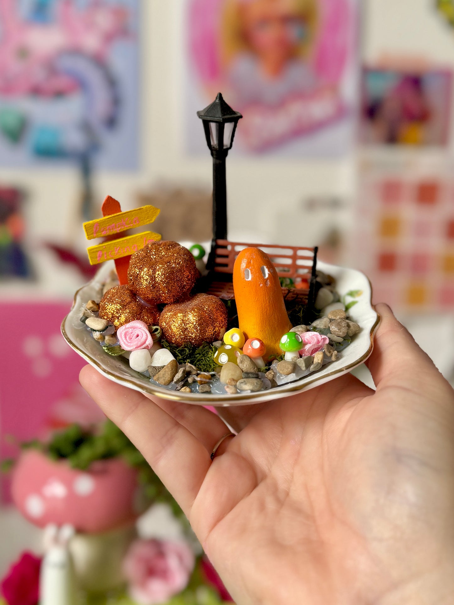 Large Clay Ghost Plate