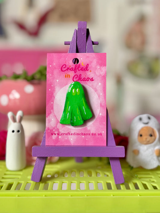Green Ghost - Clay Pin