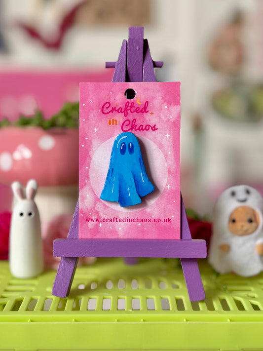 Blue Ghost - Clay Pin