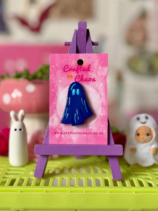 Navy Ghost - Clay Pin