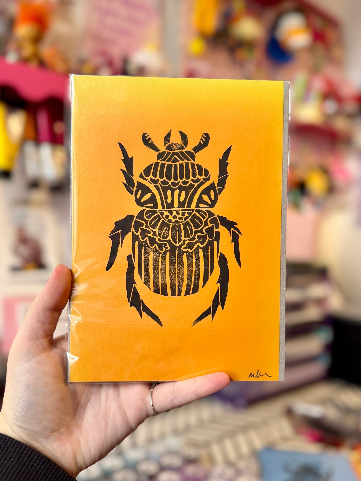 Sale - Beetle A5 Linoprints