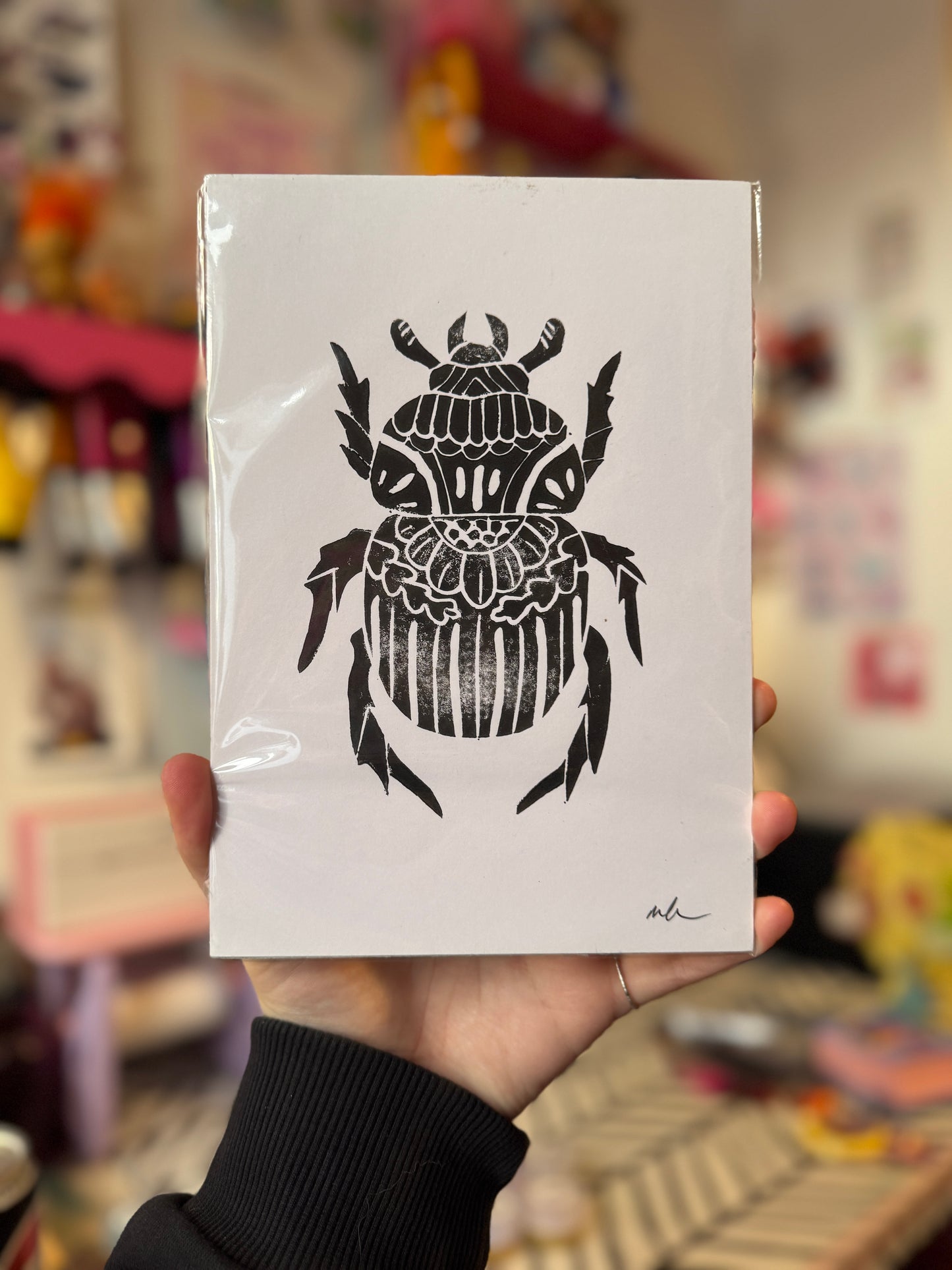Sale - Beetle A5 Linoprints