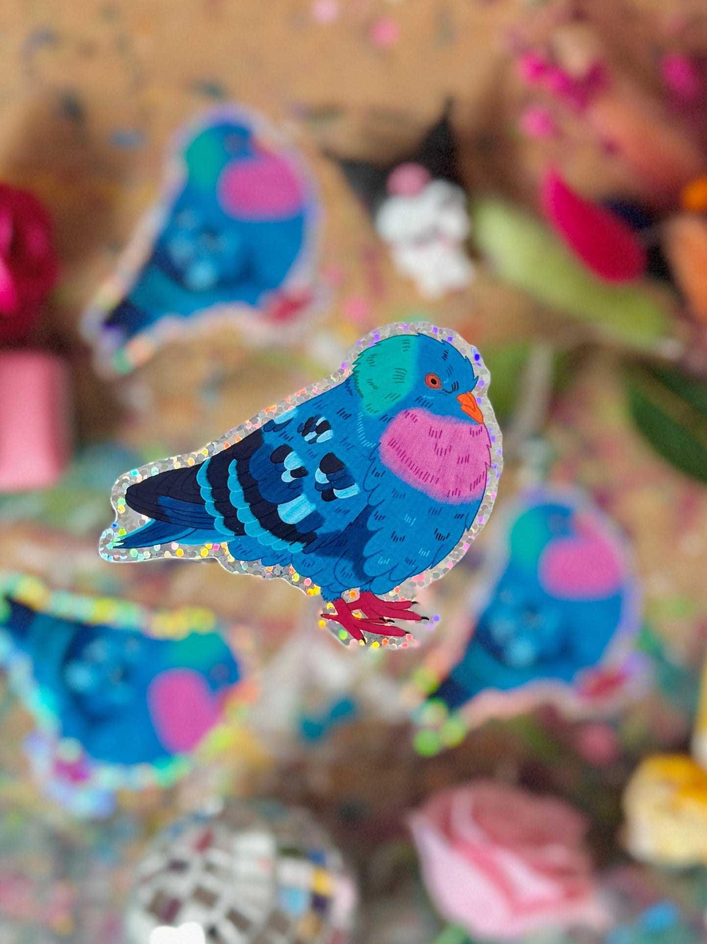 Fancy Pigeon - Holo Sticker