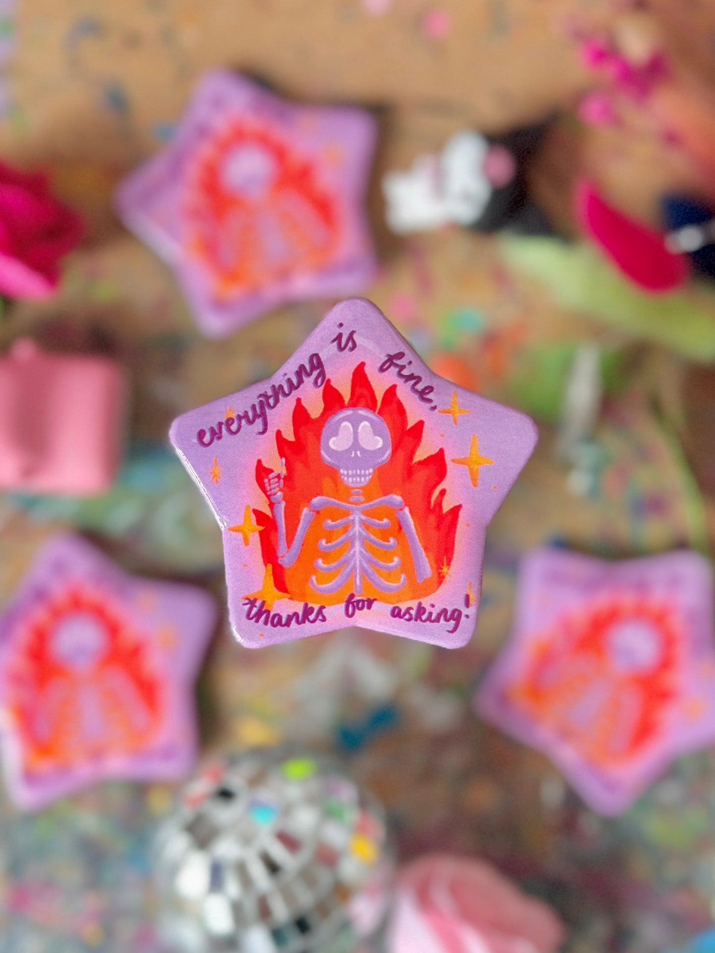 Everything is Fine, Thanks for Asking! - Badge