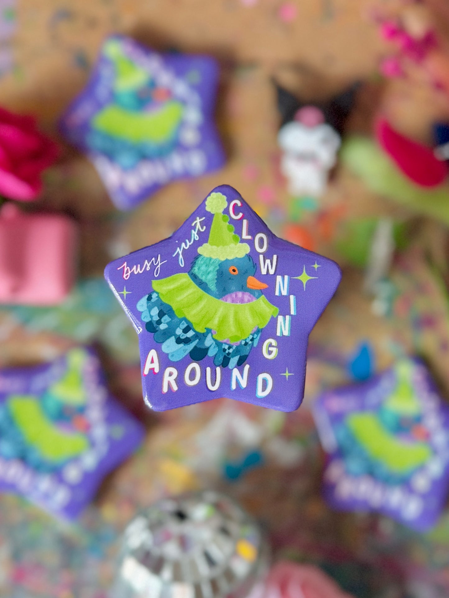 Busy Clowning Around - Badge