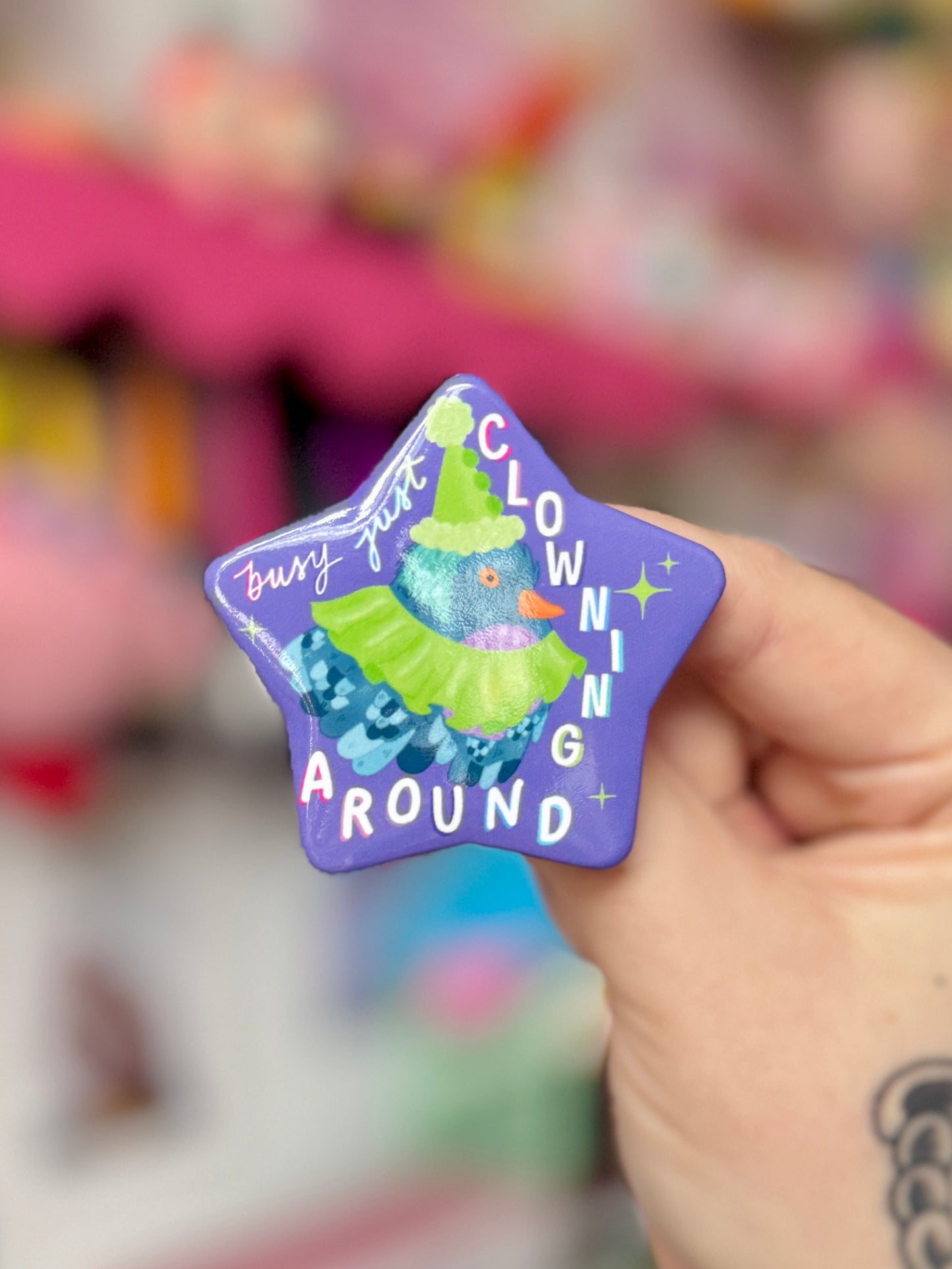 Busy Clowning Around - Badge