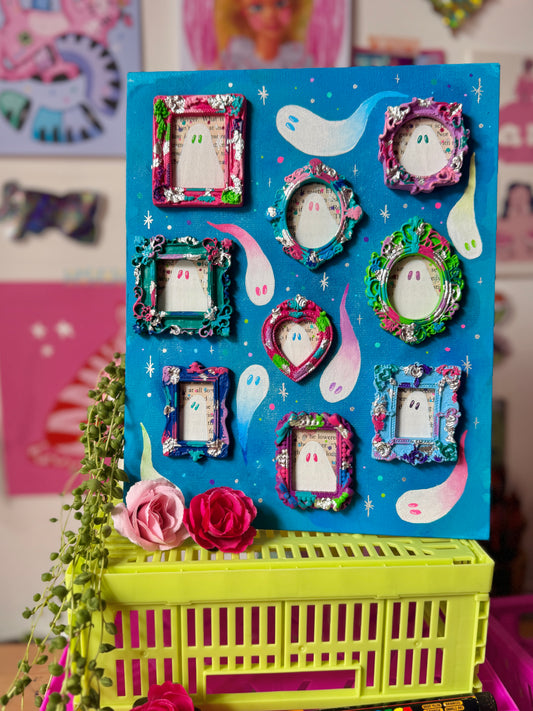 Lagoon Hauntings - Mini Ghost Frames on Canvas