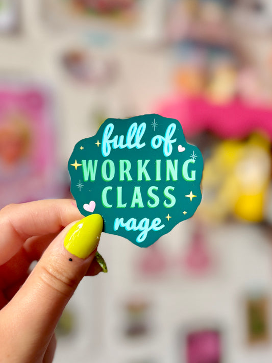 Working Class Rage - Sticker